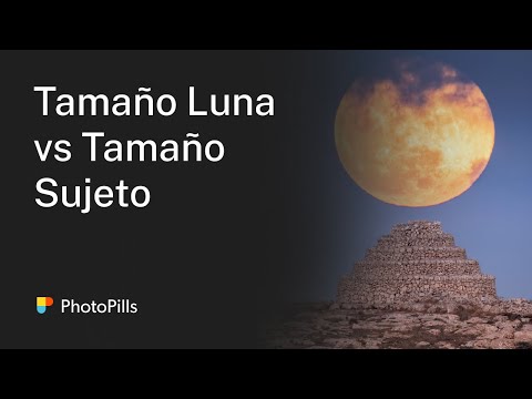 Entendiendo el tamaño de la Luna vs el tamaño del Sujeto | Truco Fotografía de Luna