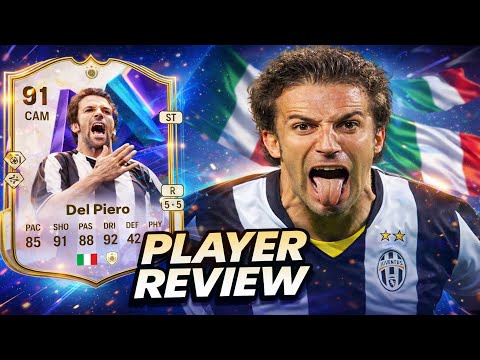 5⭐5⭐ 91 FC Pro Open Icon Del Piero SBC REVIEW | WORTH THE UNLOCK?! 🤔