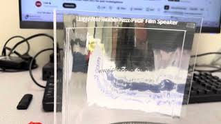 Flexible large-area piezo PVDF speaker