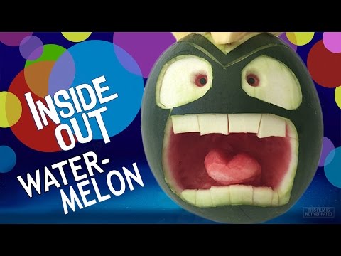 INSIDE OUT西瓜雕刻安琪兒如何烹飪那個里爾登？ (INSIDE OUT WATERMELON CARVING ANGER How To Cook That Reardon)