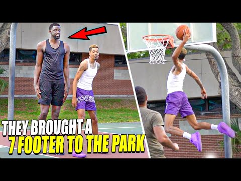 "HE BETTER STEP THE F*** UP!" 7 Footer Pulls Up To The Park And Gets EXPOSED! | 5v5 vs Trash Talkers