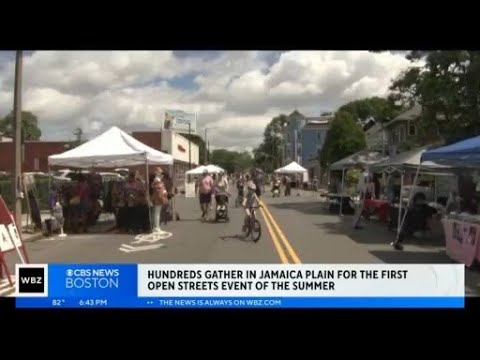 Hundreds gather in Jamaica Plain for first Open Streets event of summer