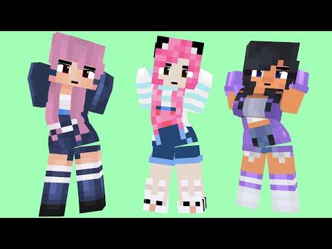 SUPER IDOL YAY ARIGATO PRETTY SHADOWLADY, APHMAU, MEU SAN - MINECRAFT ANIMATION #shorts