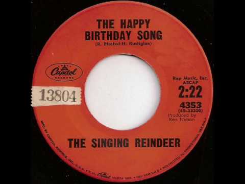 "The Happy Birthday Song" the Singing Reindeer
