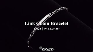 ByEnzo Link Chain Bracelet, 4mm | Platnum Jewelry
