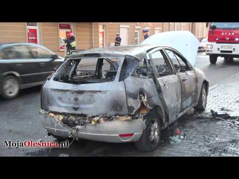 26.07.2014 Oleśnica - pożar forda