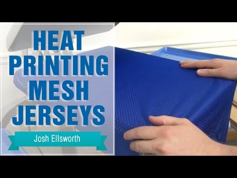 How to heat press mesh fabrics
