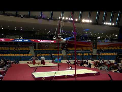 PETROUNIAS Eleftherios (GRE) - 2018 Artistic Worlds, Doha (QAT) - Qualifications Rings