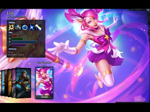 Star Guardian Lux Skin Spotlight Gameplay 1080p HD