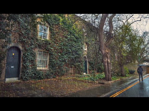 A Rainy London Walk in Kensington - Beautiful Mews, High Street & Backstreets