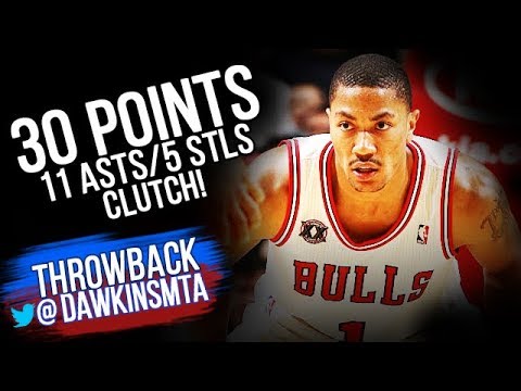 Derrick Rose Full Highlights 2010.12.4 vs Rockets - 30 Pts, 11 Ast, 5 Stls, CLUTCH! | VintageDawkins