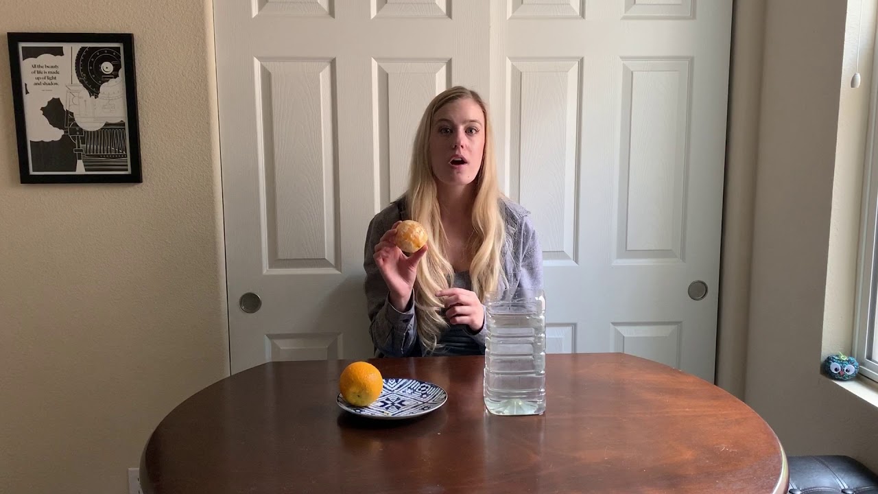 Orange Buoyancy Science Experiment