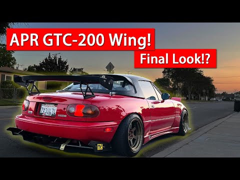 THE MIATA IS COMPLETE! Miata Gets APR Carbon Fiber Wing!