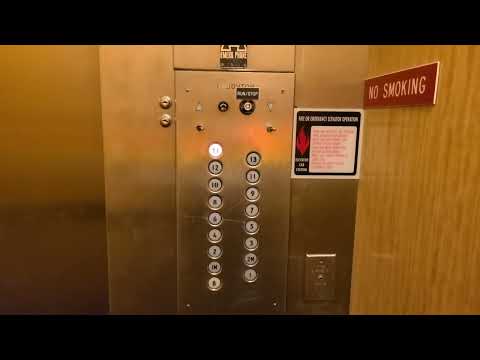 FAST 700FPM Vintage Haughton Elevators at 101 Central Plaza in Canton, OH.