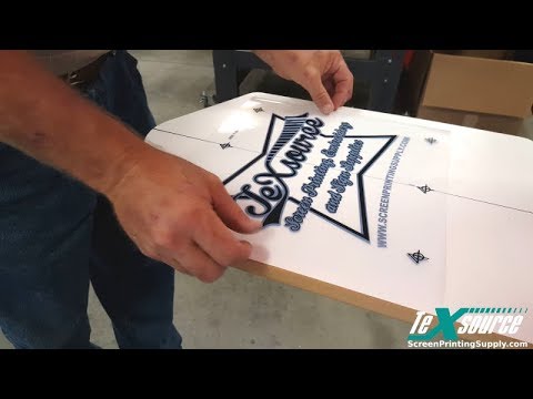 Screen Printing Basics - Another Easy Trick for Lining Up Multiple Colors