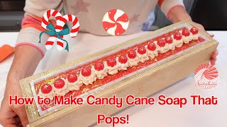 Holiday Soap Tutorial: Candy Cane Striped Cold Process
