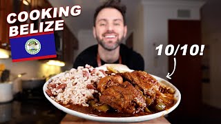 COOKING BELIZE: Stew Chicken, Rice & Beans w/ Fried Plantains 🇧🇿