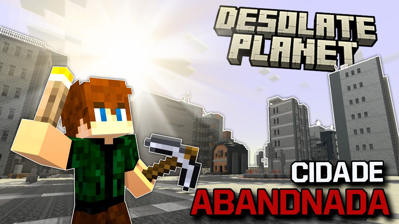 EXPLOREI UMA CIDADE PERDIDA!! - Minecraft Desolated Planet E07 (1.20)