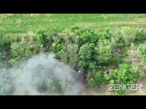 Ukrainian Forces Take Out Russian Armoured Personnel Carrier