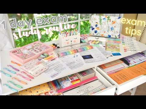 How to prepare for exams in 1 day ✨ study hacks