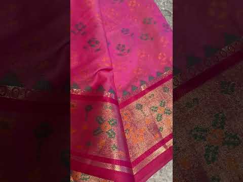 Banarasi Pure Silk Hathi Popat Patola Style Saree