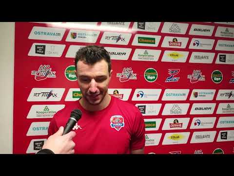 8. 3. 2023: Jakub Šlahař po utkání HC RT TORAX Poruba 2011 – PSG Berani Zlín (3:0)