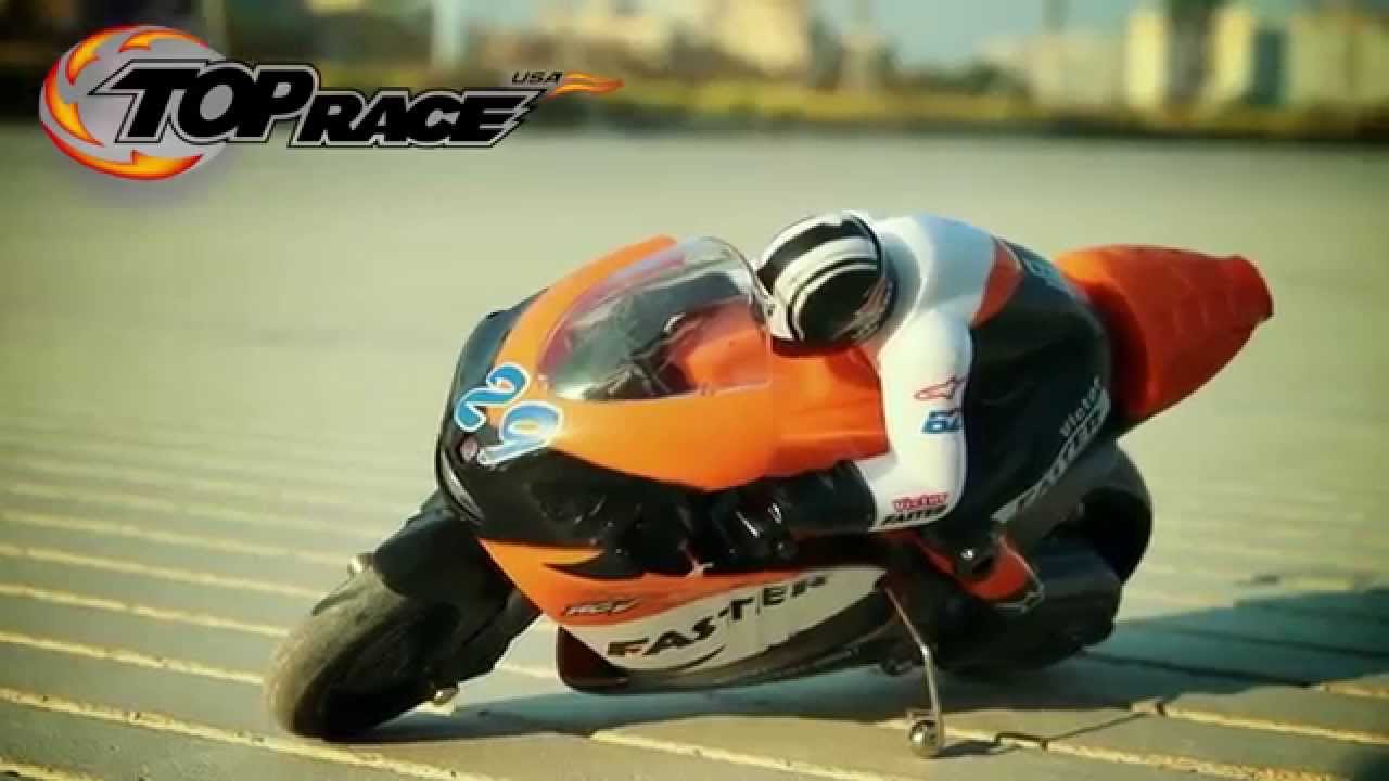 RC motorka R29 s gyroskopom, oranžová