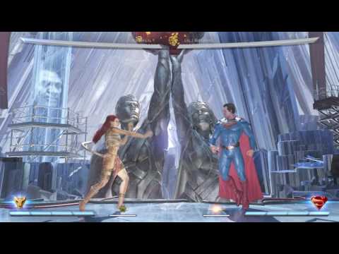 Injustice 2 Cheetah 1 bar command grabs into trait, mid combo