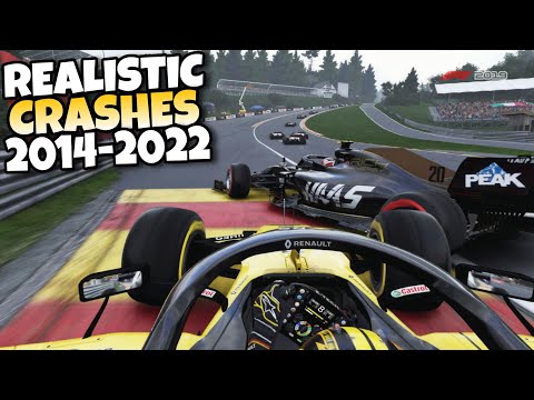 F1 REALISTIC CRASHES 2014 - 2022 #9