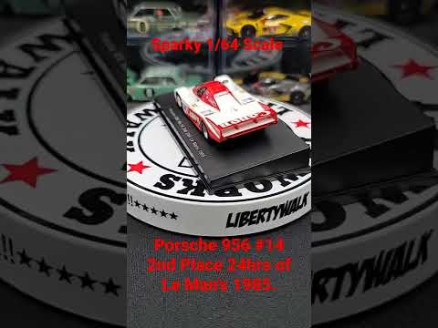 Thumbnail for Porsche 956 No.14 2nd Place 24hrs of Le Man's 1985 1/64 Sparky. #shorts by Porsche 956