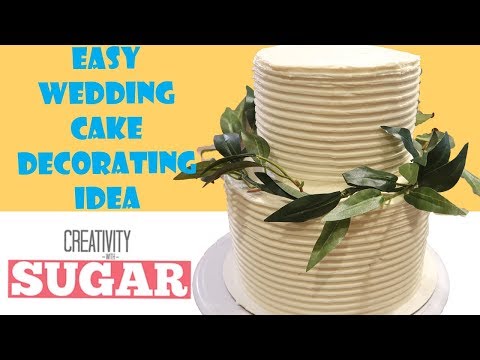 Rustic Buttercream Cake | Wedding Cake Decorating Tutorial by Creativity with Sugar