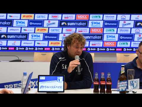 Blick auf Landespokalpartie SV Dessau 05 gegen 1. FC Magdeburg