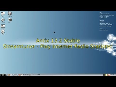 Antix 13 Stable - Streamtuner - Play Internet Radio Stations!