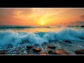 Fascinating Sunset Over The Tropical Beach With Calming Waves Sounds And Jazz Relaxing Music