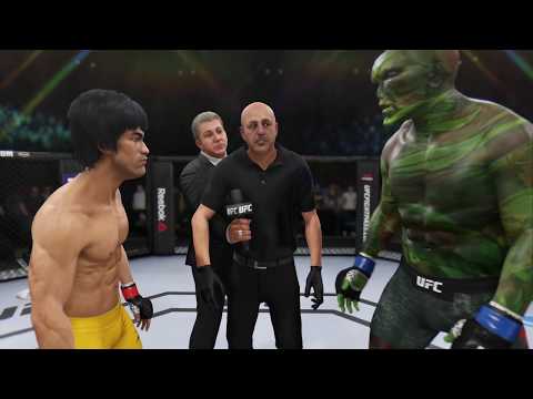 Bruce Lee vs. Swamp Thing (EA Sports UFC 3) - CPU vs. CPU