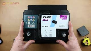 Exide 6СТ-62 АзЕ START-STOP EK620 - відео 1