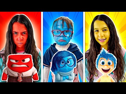 SARAH E ELOAH aprendem sobre as EMOÇÕES HISTÓRIA ENGRAÇADA para crianças