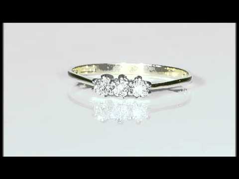 0.25ct Diamond Trilogy Ring