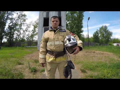 Самоспасение пожарного методом Дюльфера