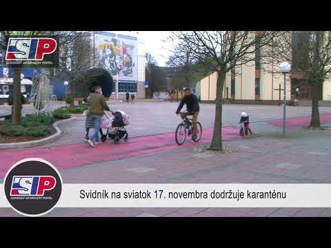 Svidník na sviatok 17.novembra dodržuje karanténu