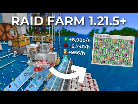 Minecraft BEST Possible Raid farm 1.21.5 | +24,000 Items Per Hour | Single Dimensional