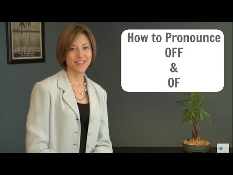 Learn to pronounce OF & OFF - American English Pronunciation Lesson #learnenglish