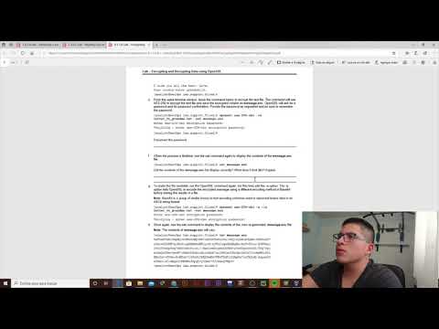 9.1.1.6 Lab - Encrypting and Decrypting Data Using OpenSSL