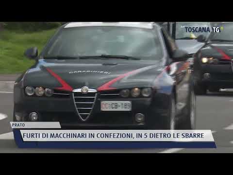 2022-04-28 PRATO - FURTI DI MACCHINARI IN CONFEZIONI, IN 5 DIETRO LE SBARRE
