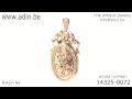 French Victorian antique locket multi color gold high quality. (Adin reference: 14325-0072)