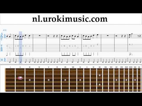 Gitaar Leren Spelen Dua Lipa - New Rules Tablatura Deel#2 um-i799