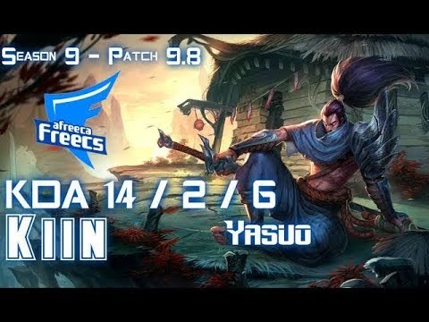 AFs Kiin YASUO vs FIZZ Mid - Patch 9.8 KR Ranked