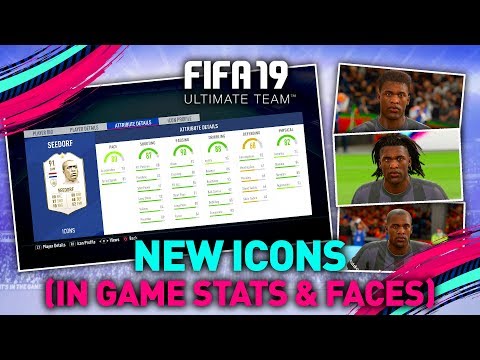 FUT 19 NEW ICONS - IN GAME STATS & PLAYER FACES! Video