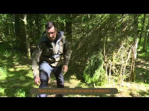 Sådan laver du en shelter af naturens materialer