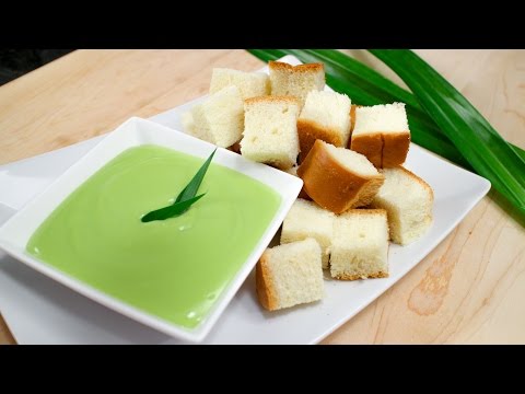 Pandan Coconut Custard "Fondue" Recipe สังขยาใบเตย - Hot Thai Kitchen!
